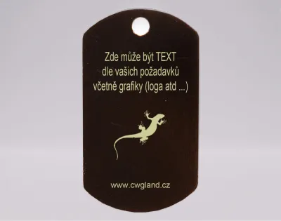 Psí známka - černá