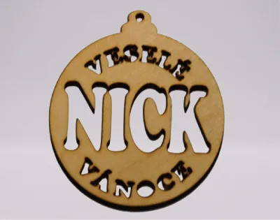 Dřevěná ozdoba NICK